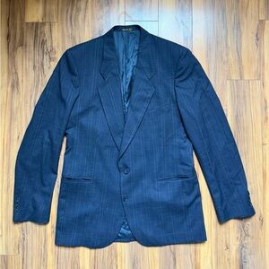 Men's Navy blue Pinstripe Blazer